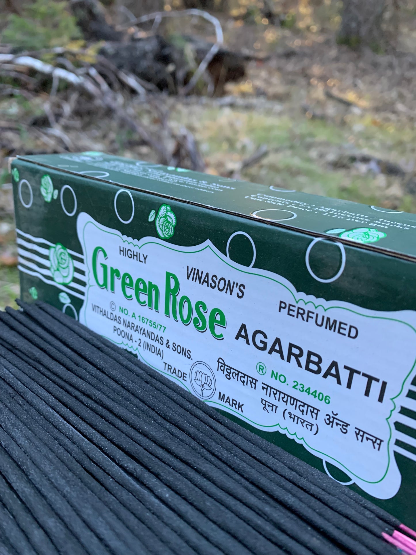 vinasons green rose incense sticks for sale