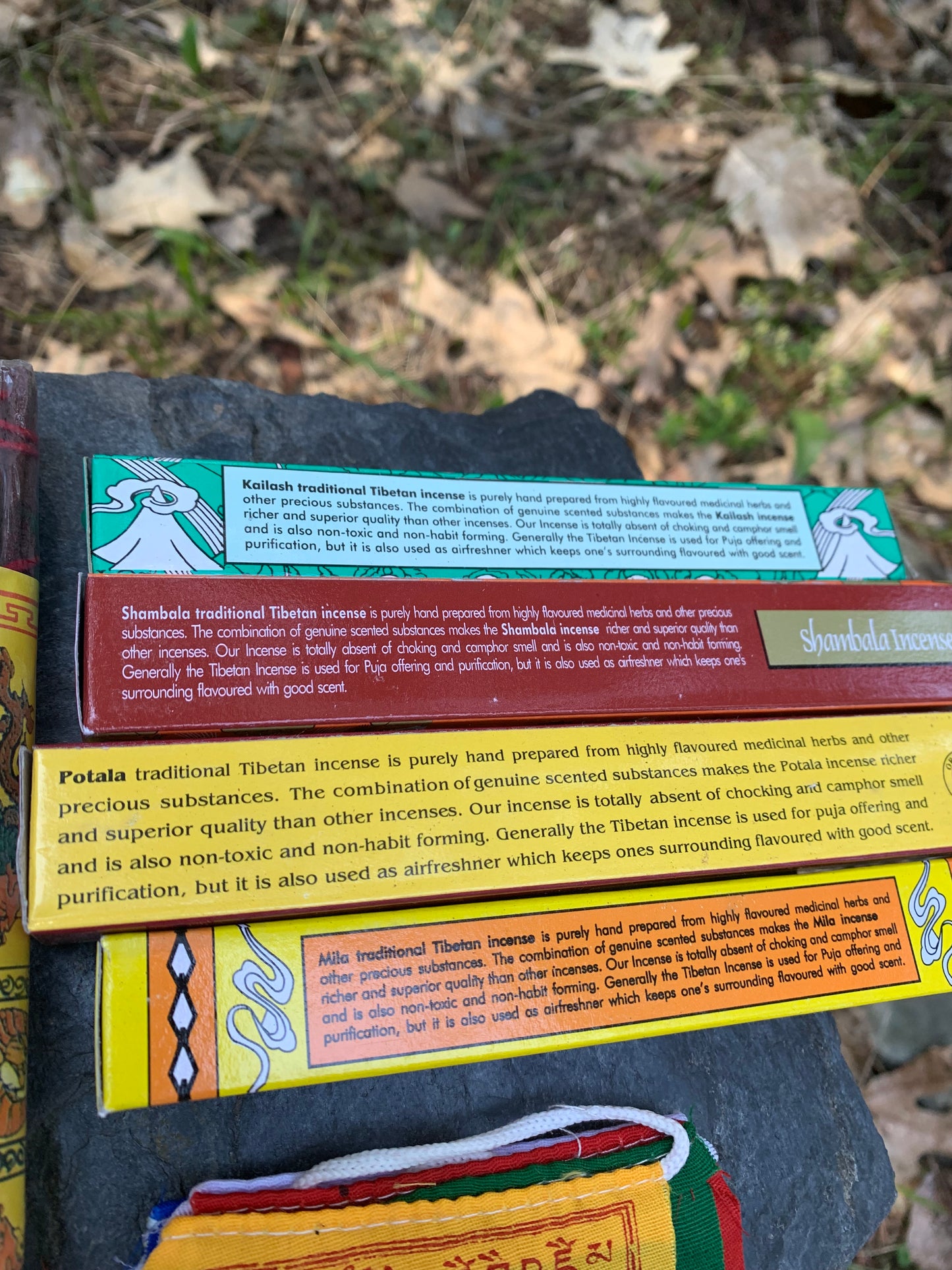 Tibetan Himalayan Incense and Prayer Flag Collection