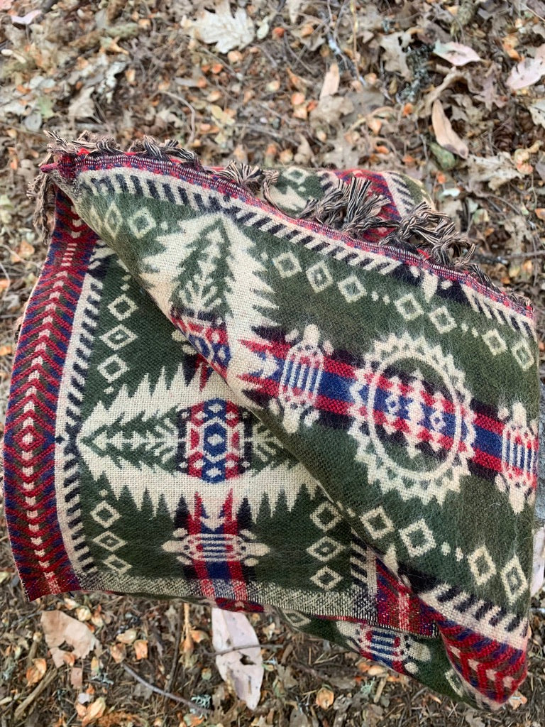 Himalaya Yak Wool Blanket - Modern Tribal Design
