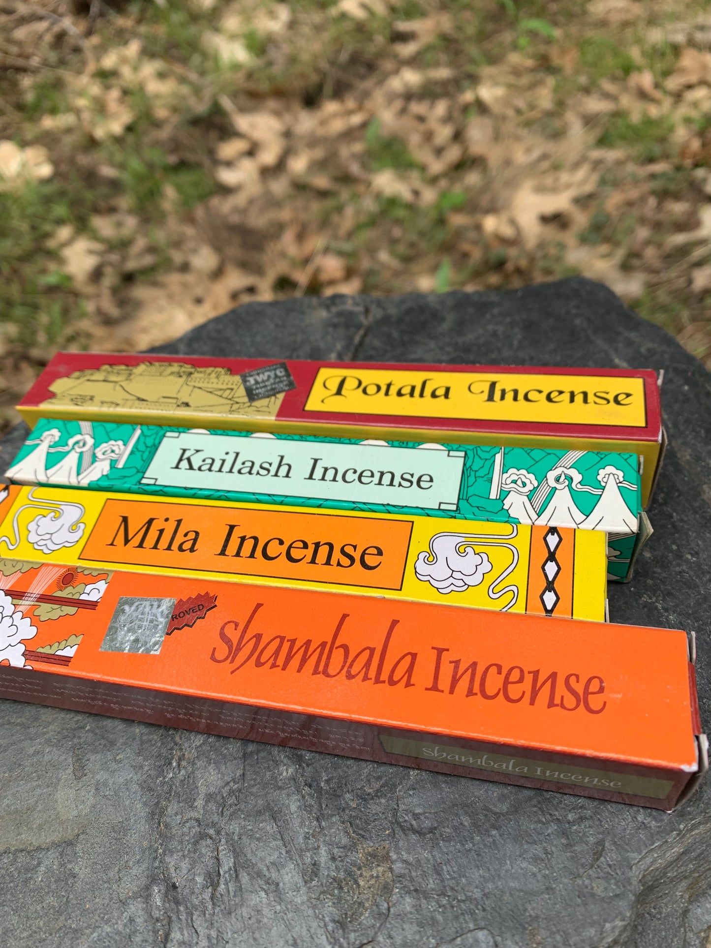 Tibetan Incense Collection x4 Kailash, Mila, Potala, Shambala
