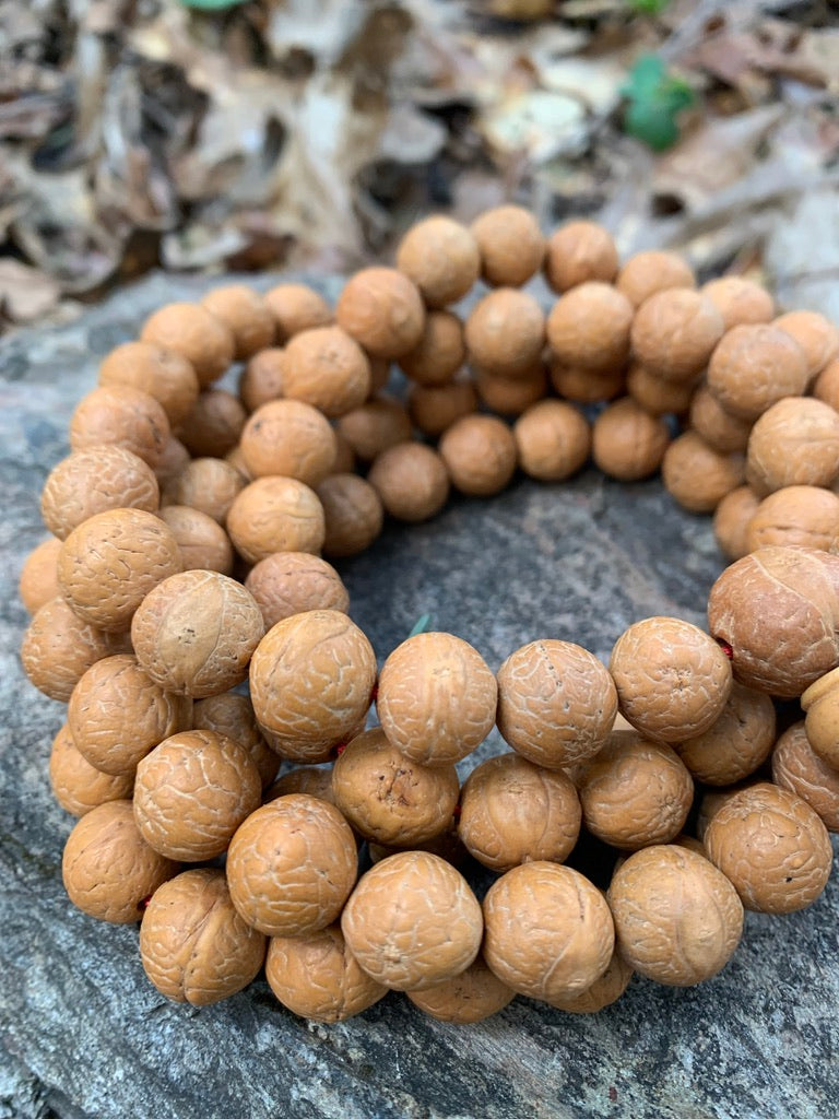 108 Phoenix Eye Bodhi Seed Mala - 12mm Handmade Japa Beads