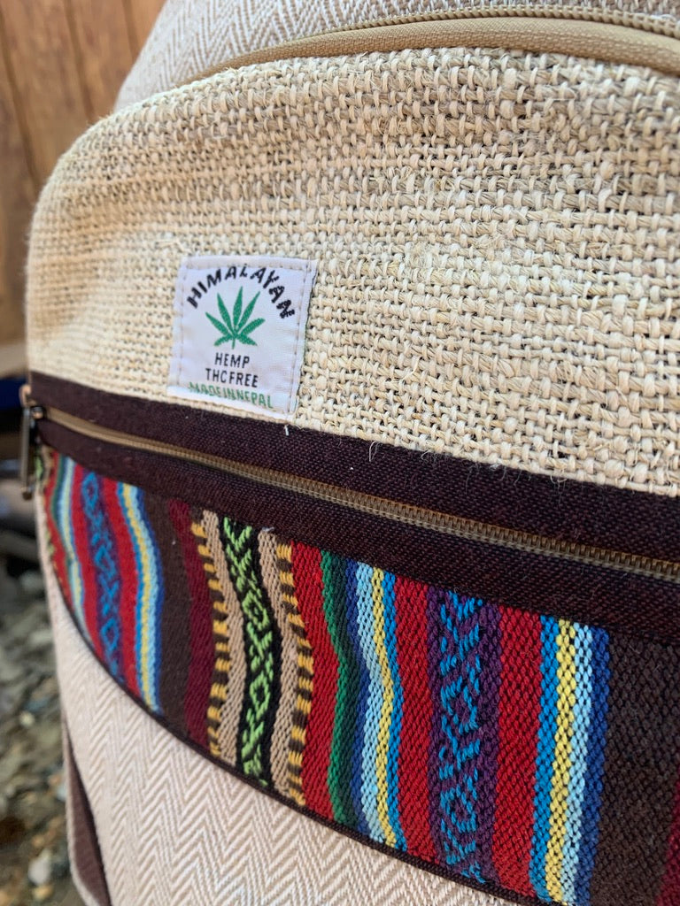 Hemp Backpack Handmade in the Nepal Himalayas