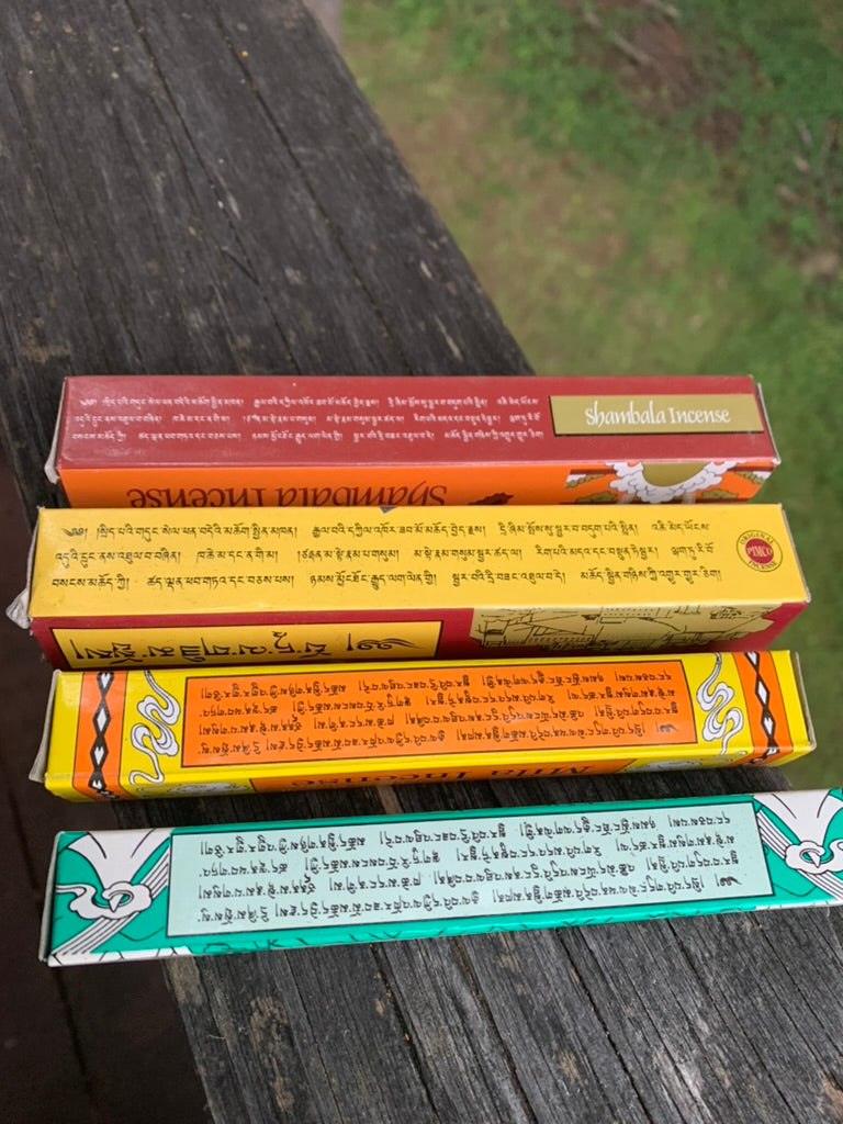 Tibetan Incense Collection x4 Kailash, Mila, Potala, Shambala
