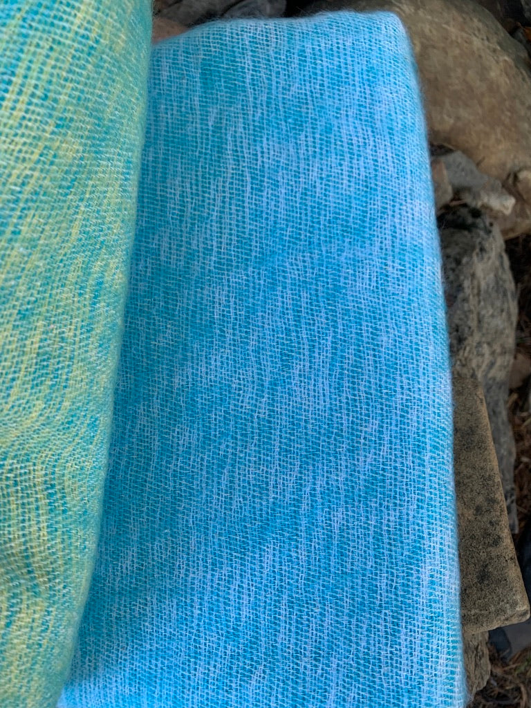 Yak Wool Shawl/Blanket - Spring Colors