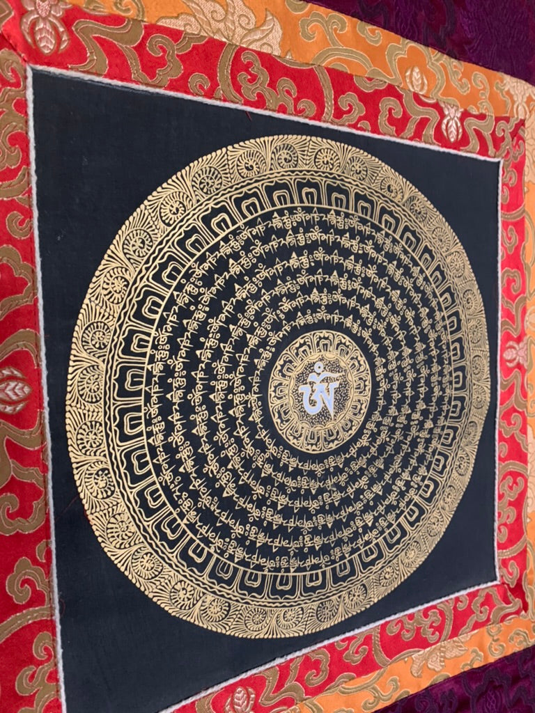 Om Mani Padme Hum Mandala Thangka