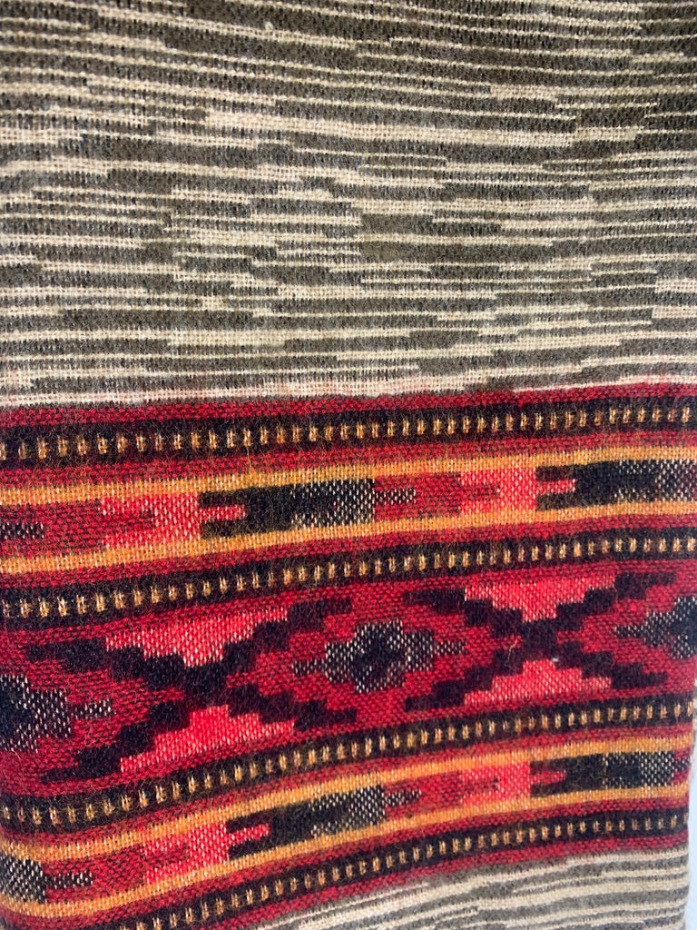 Himalaya Yak Wool Blanket - Modern Tribal Design