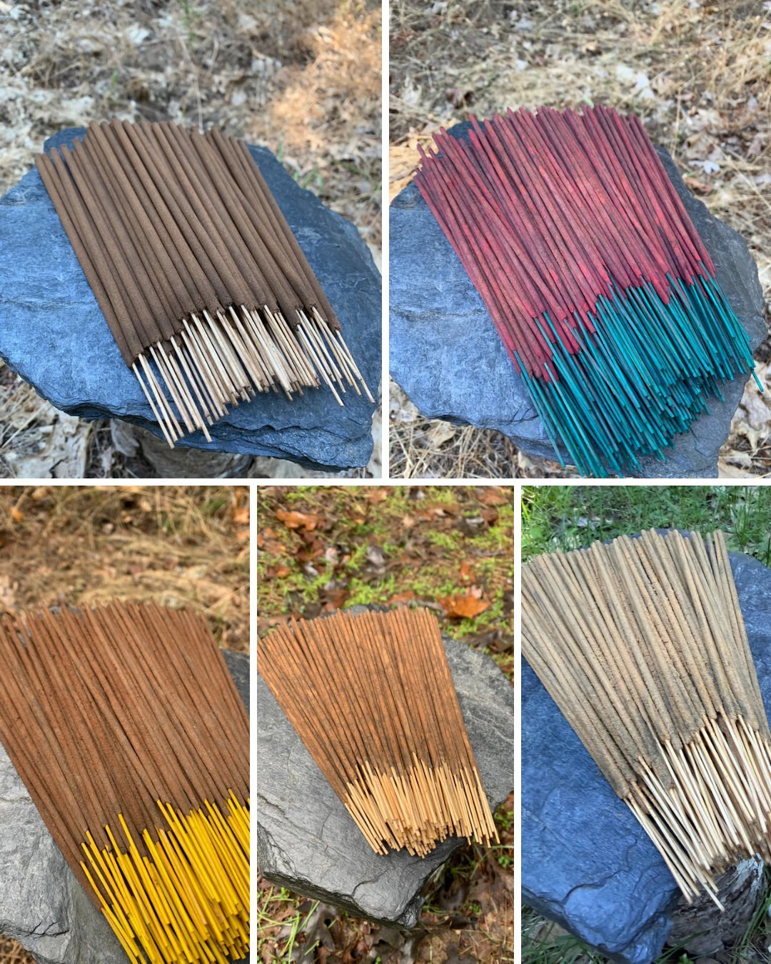 Amber Incense Collection No. 1 - 5 Pack Indian Amber Incense Sampler (100g Total)