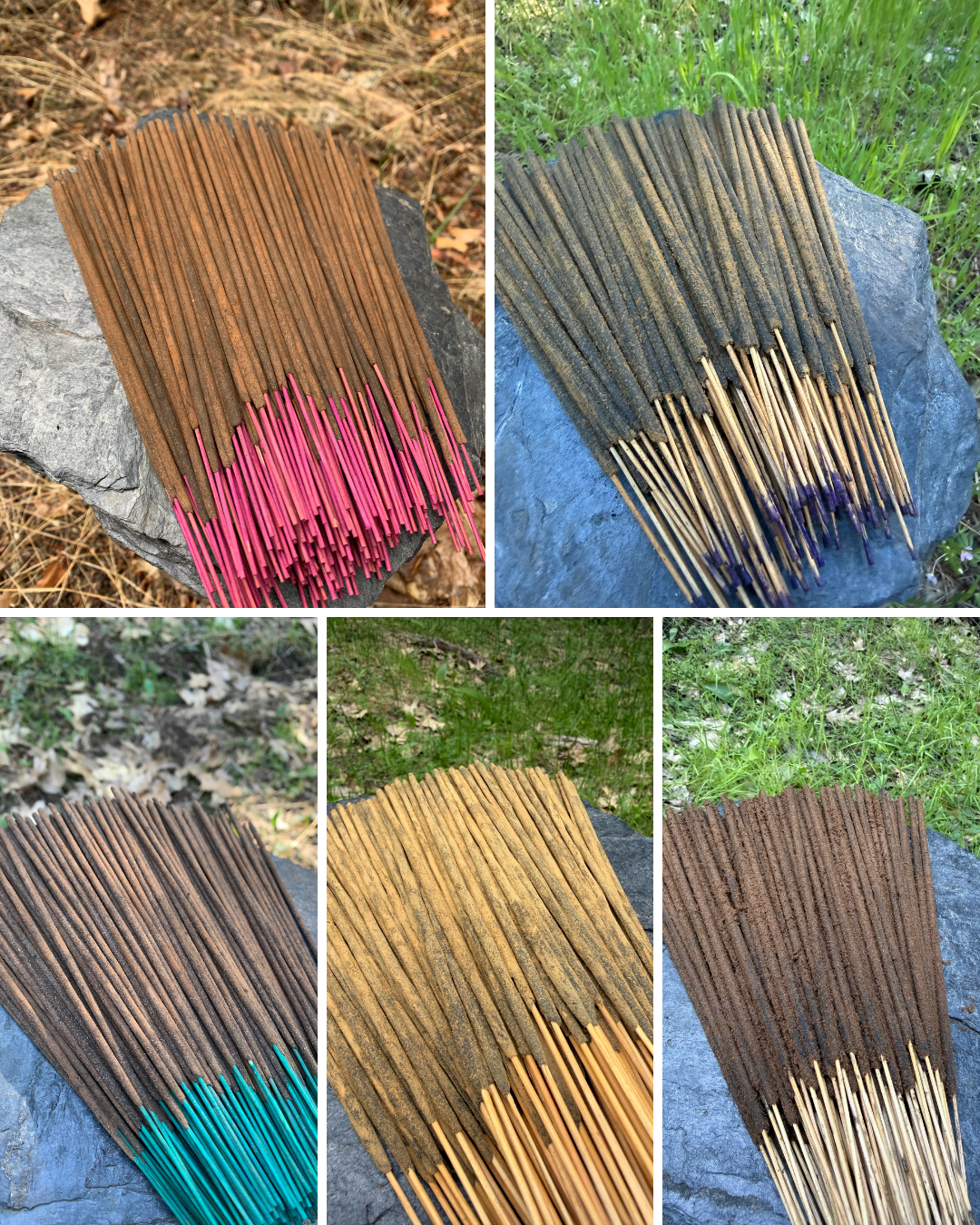 Deep Woods & Resins Incense Collection No.2 - 5 Pack Indian Wood & Resin Incense Variety Set (100g)