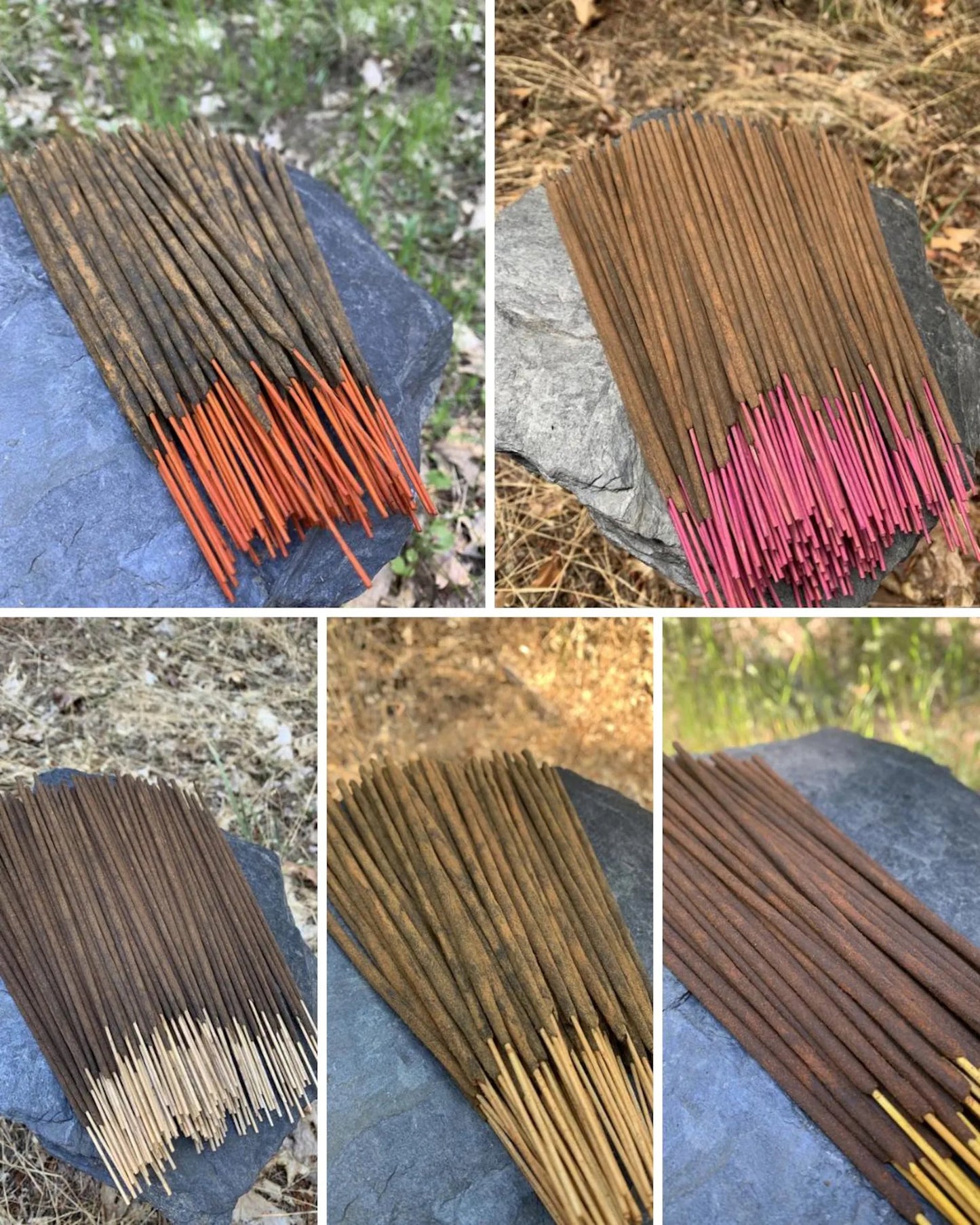 Sandalwood Incense Collection - 5 Pack Indian Masala Incense Variety Set (100g)