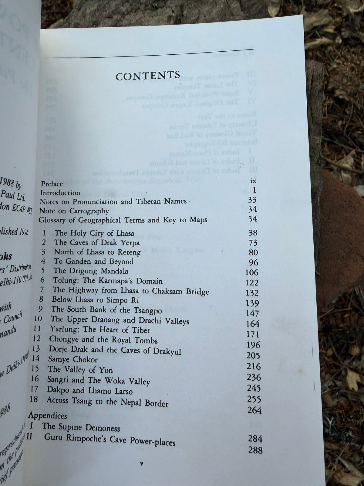 The Power Place of Central Tibet - The Pilgrim’s Guide | Vintage Book