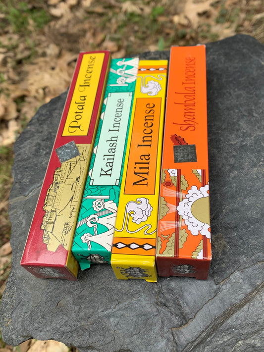 Tibetan Incense Collection x4 Kailash, Mila, Potala, Shambala