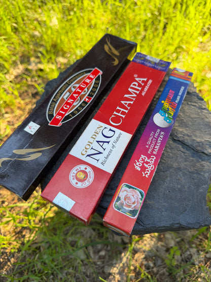 Balaji Signature-Golden Nag Champa-Saranya Supreme Incense