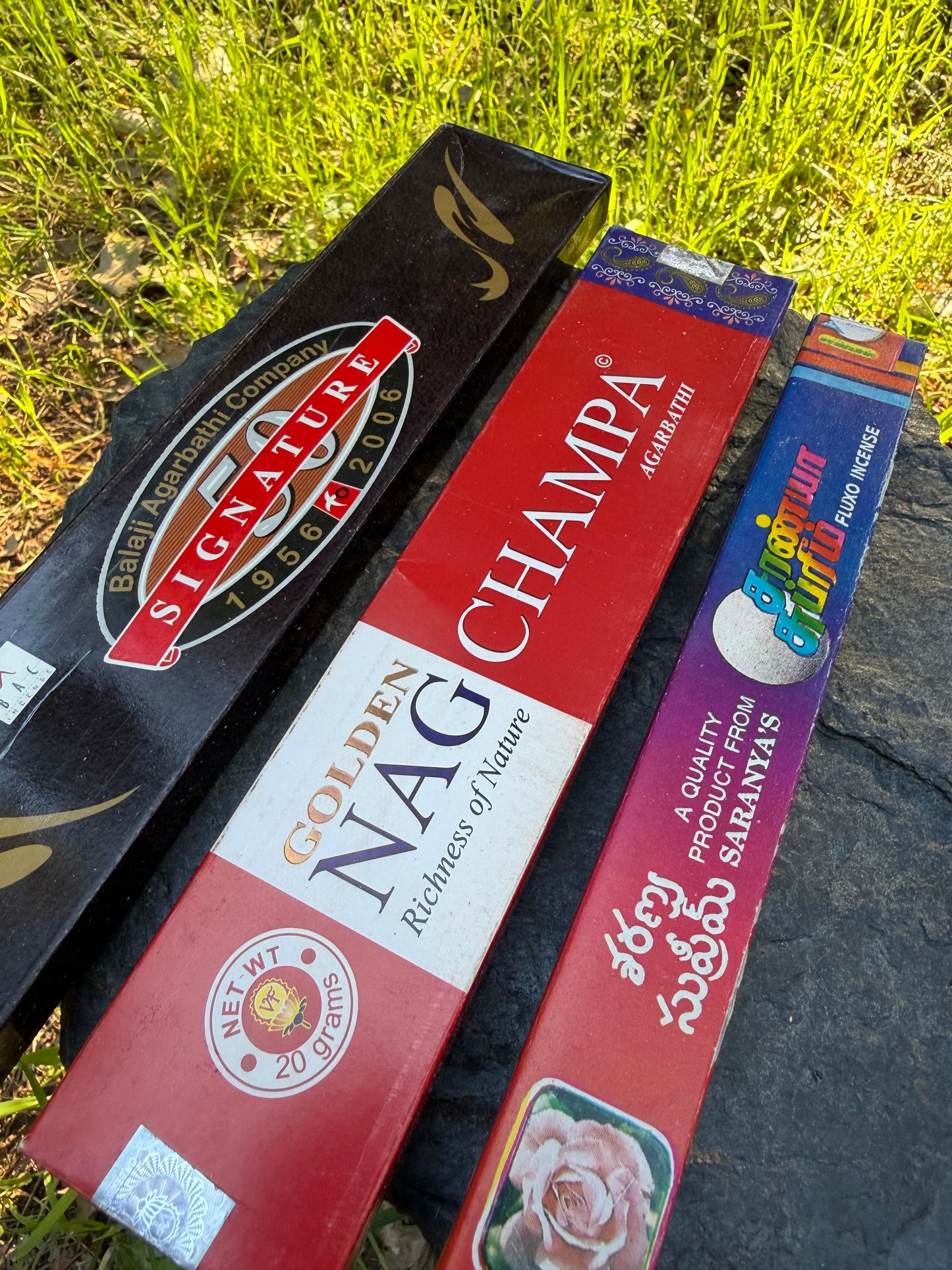Balaji Signature-Golden Nag Champa-Saranya Supreme Incense