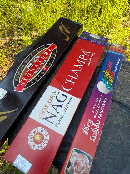 Balaji Signature-Golden Nag Champa-Saranya Supreme Incense