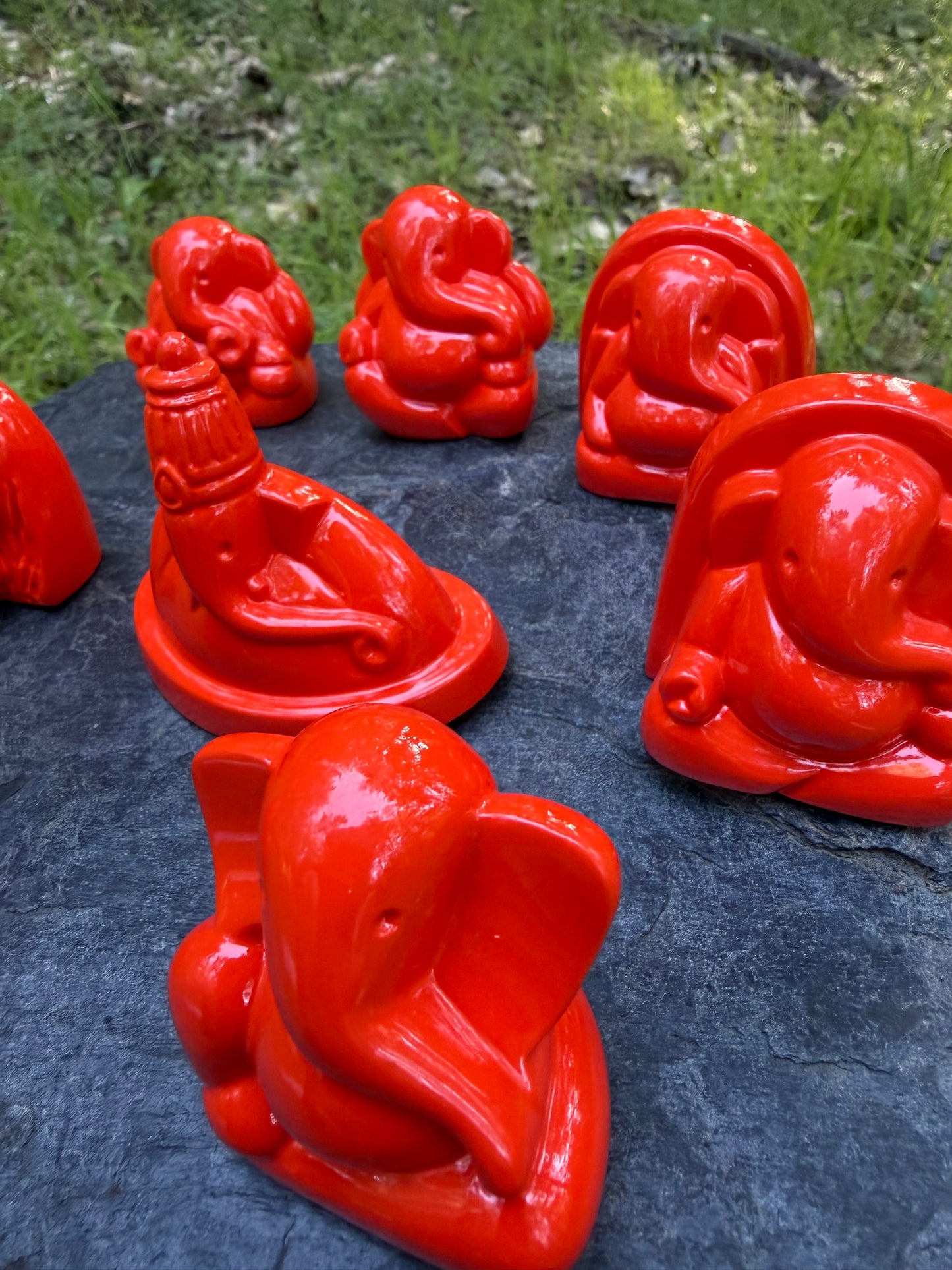 Ashtavinayak Ganpati Set - 8 Sacred Forms of Lord Ganesha | Mini Ganesh Murti Collection