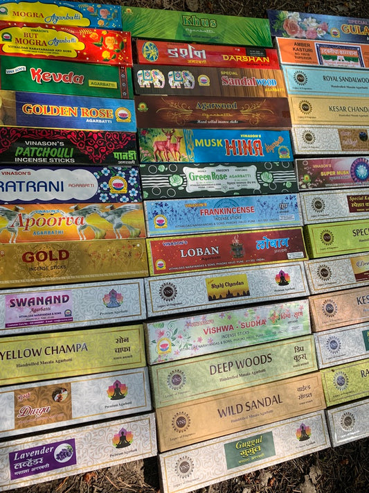 Vinasons Heritage Incense Sampler - 20 Traditional Indian Scents