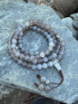 White Agate Gemstone Mala