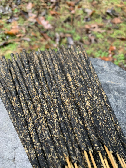 Premium Nag Champa incense burning with rich traditional fragrance