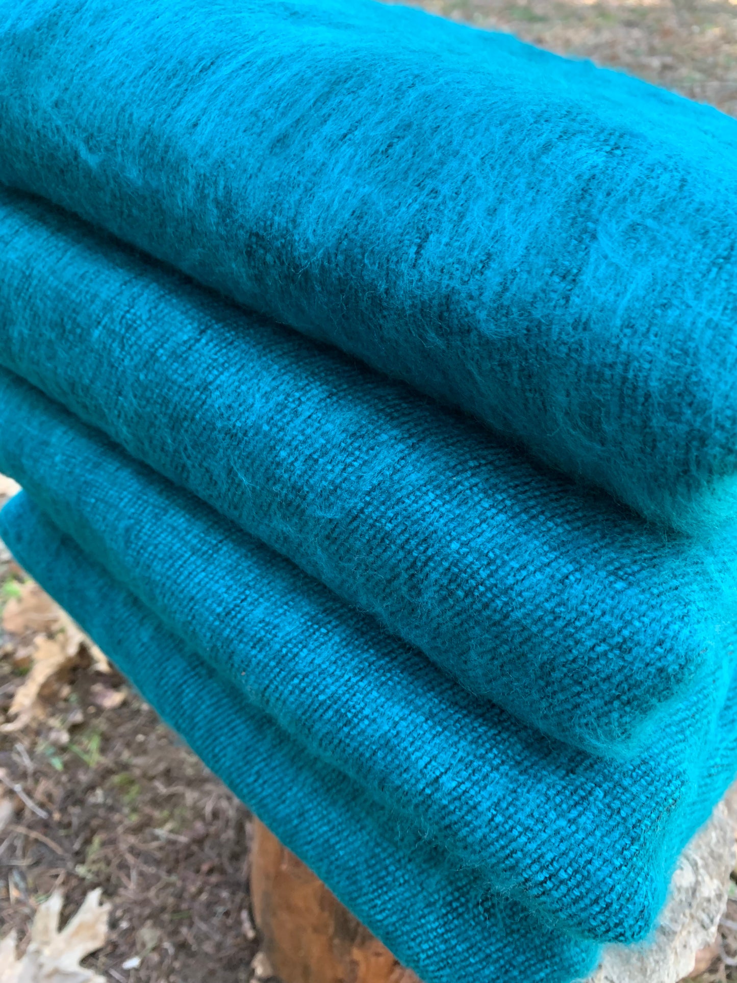 Himalayan Yak Wool Blanket - Aqua