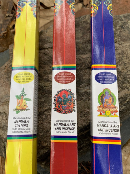 Tibetan Incense Collection x3, Ribo Sangchoe, The Earth, Tibetan Peace