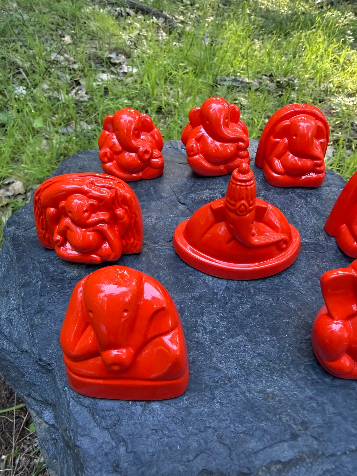 Ashtavinayak Ganpati Set - 8 Sacred Forms of Lord Ganesha | Mini Ganesh Murti Collection