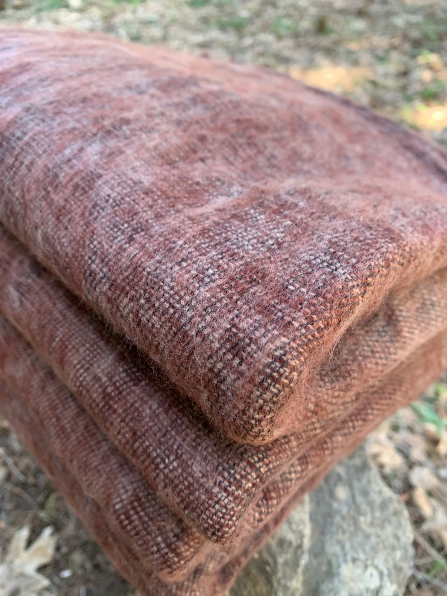 Himalayan Yak Wool Blanket - Burgundy