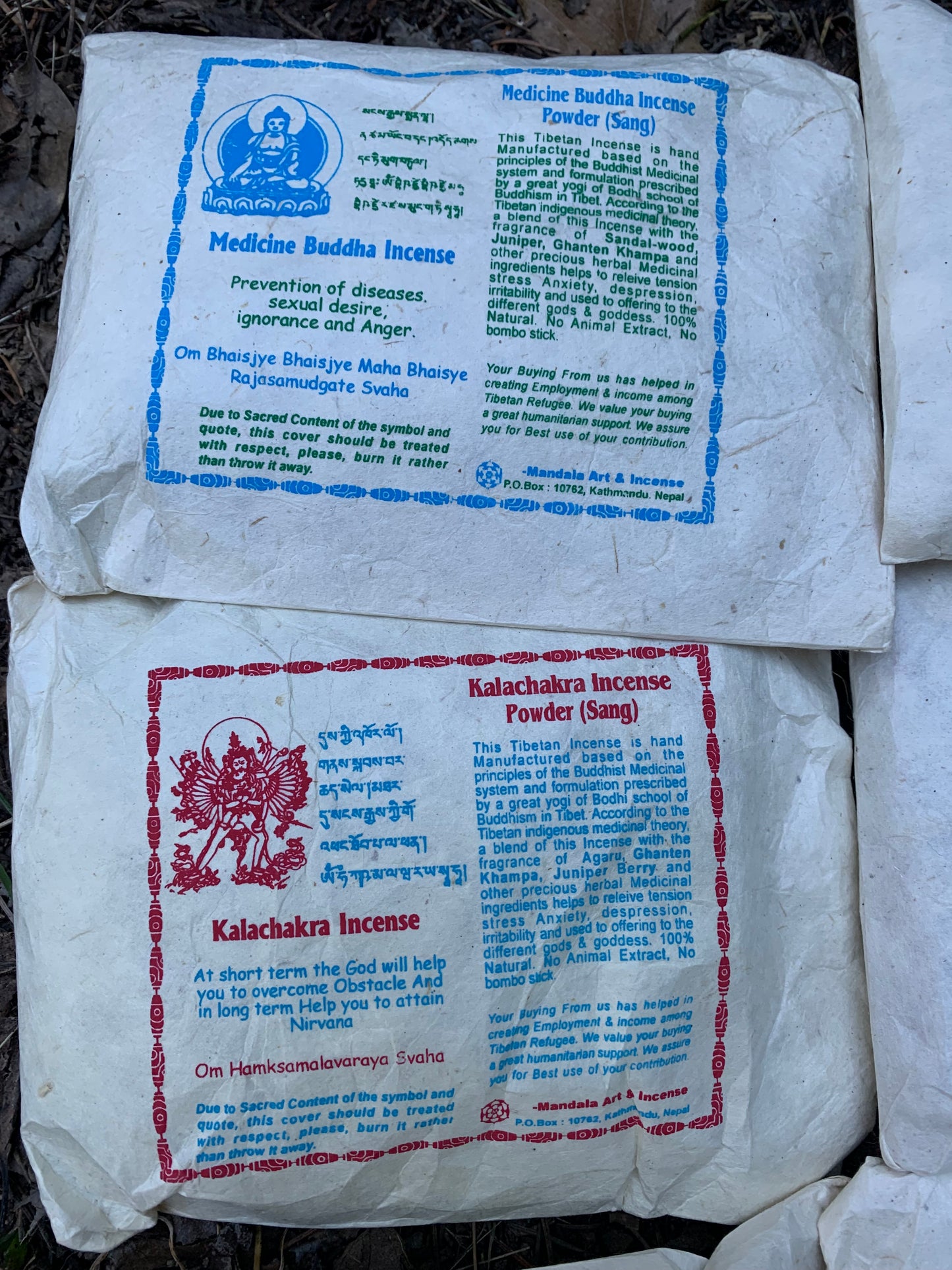 Tibetan Himalayan Incense Powders