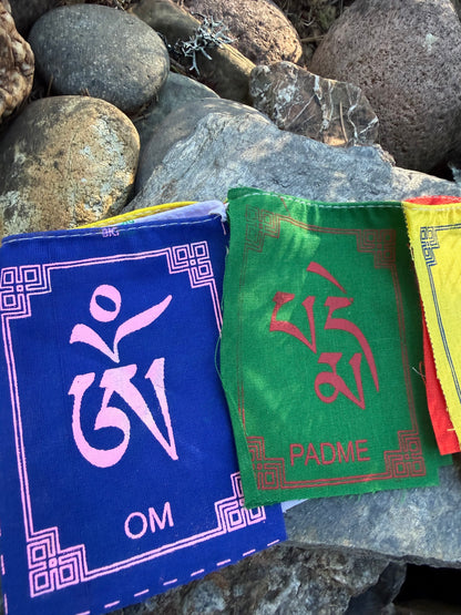 Om Mani Padme Hum Mantra Prayer Flags