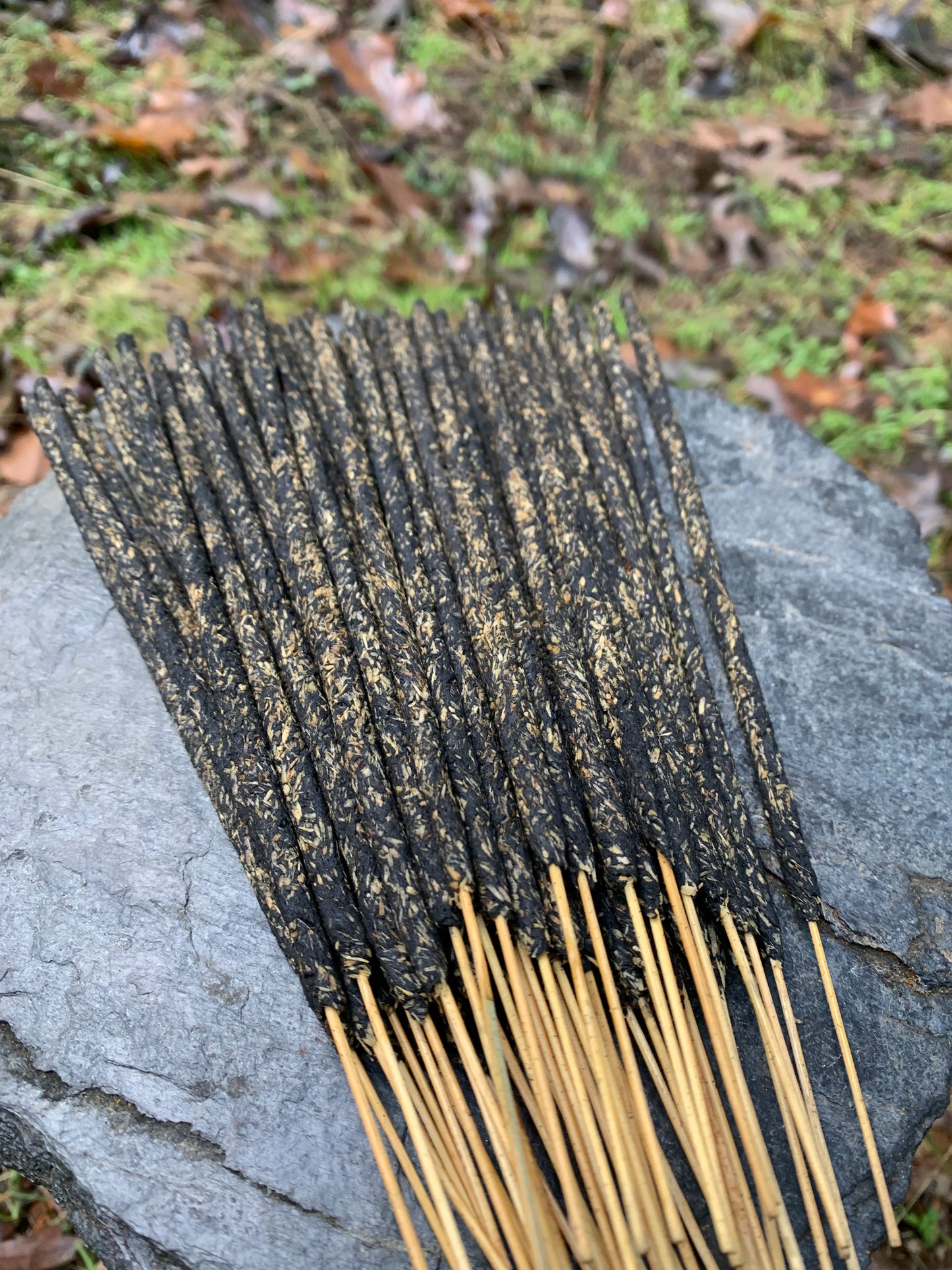 Premium Nag Champa incense burning with rich traditional fragrance