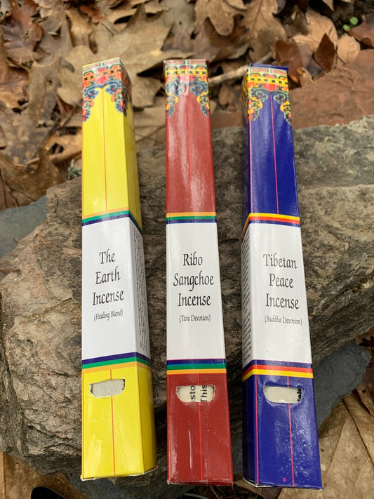Tibetan Incense Collection x3, Ribo Sangchoe, The Earth, Tibetan Peace
