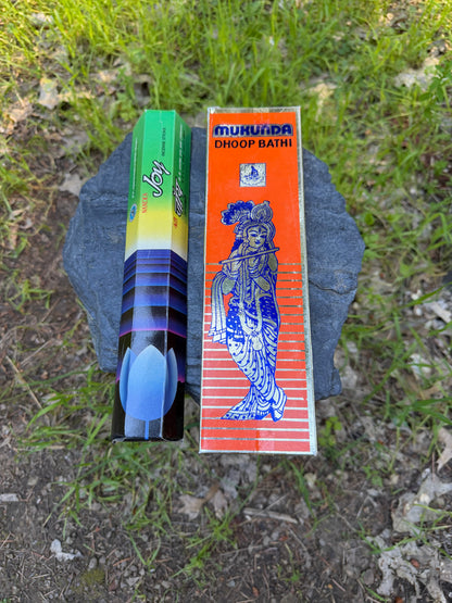 Nandi's Joy and Mukunda Dhoop Bathi Incense