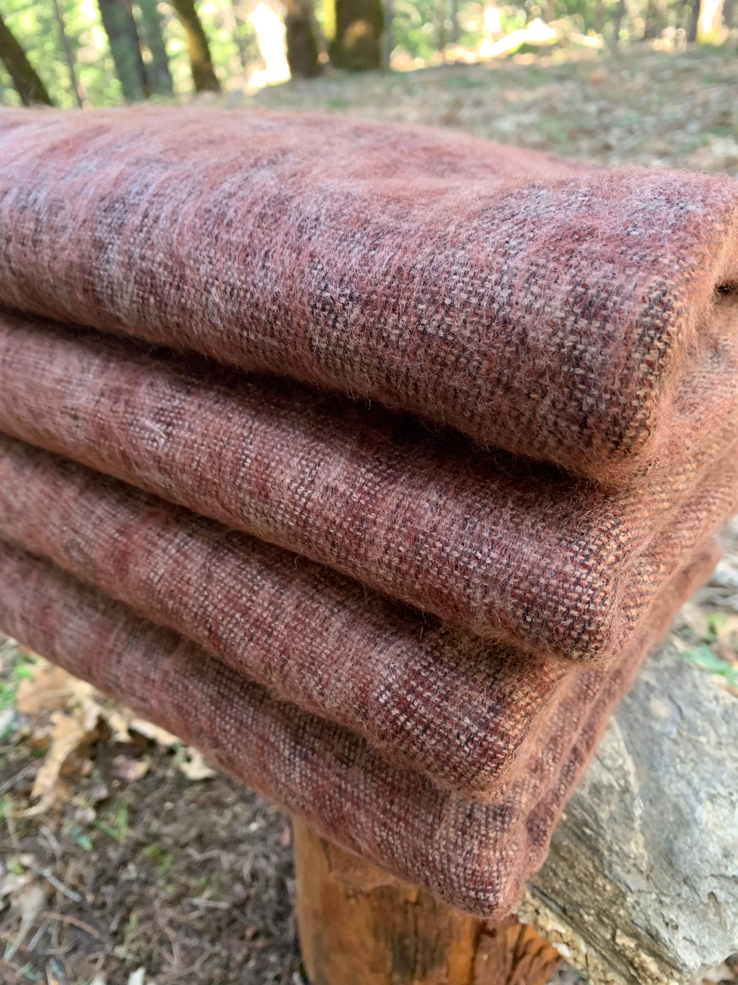 Himalayan Yak Wool Blanket - Burgundy