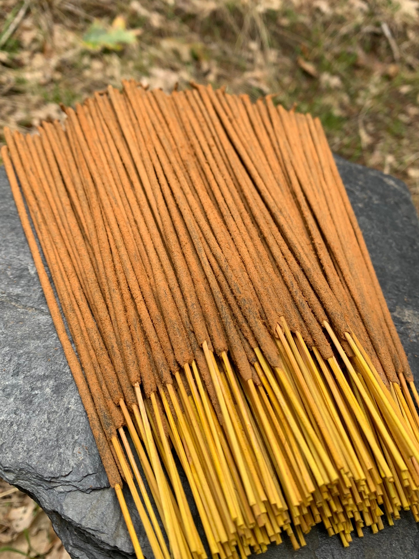 Hand-rolled Nag Champa incense crafted in India from natural ingredients
