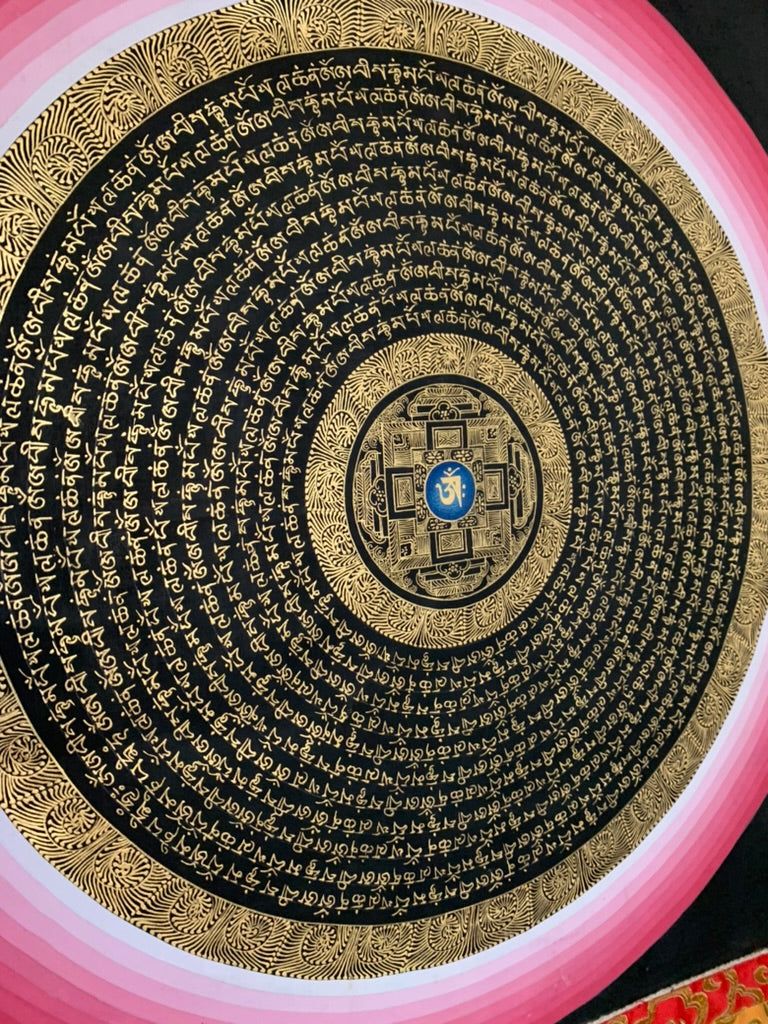 Om Mani Padme Hum Mandala Thangka