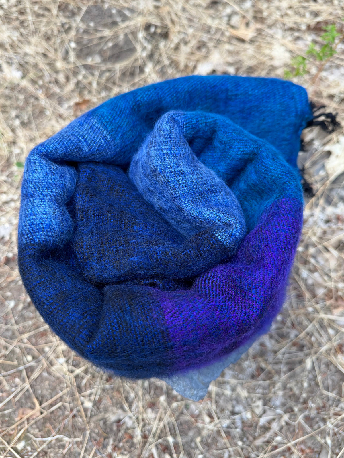 yak wool blanket with stripes