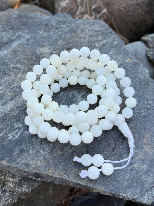 Conch Shell Japa Mala Necklace