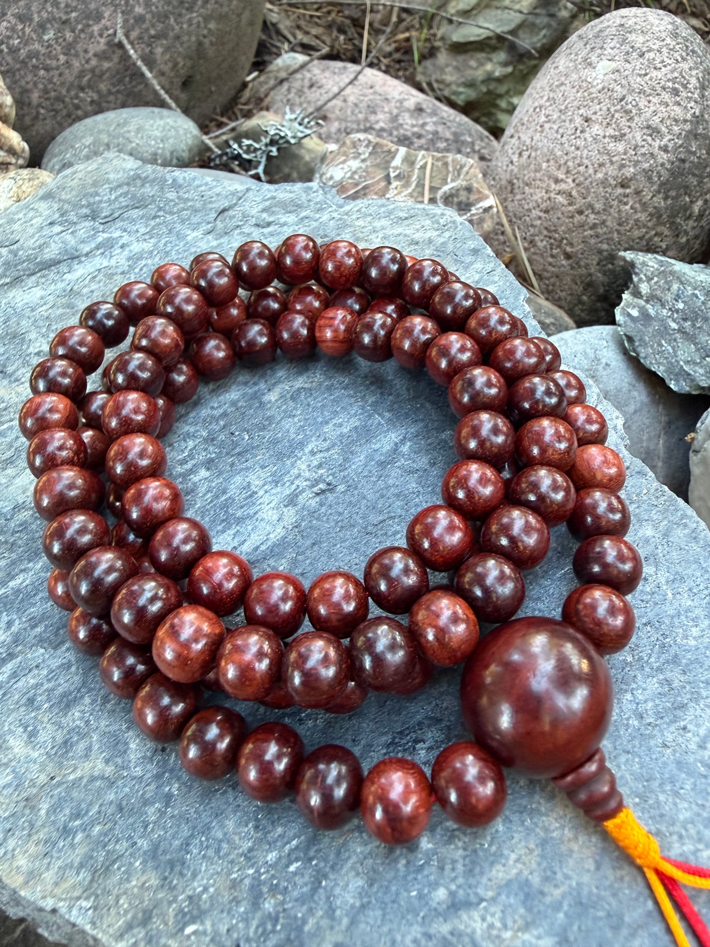 Sandalwood Mala Necklace | Himalayan Japa Meditation Beads
