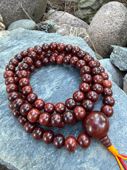 Sandalwood Mala Necklace | Himalayan Japa Meditation Beads