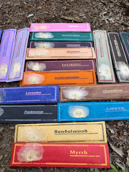 natural nepal flora incense sticks handmade in the himalayas