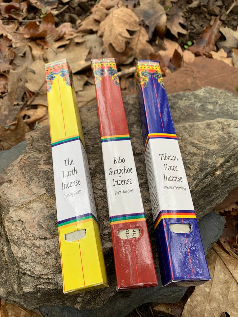 Tibetan Incense Collection x3, Ribo Sangchoe, The Earth, Tibetan Peace