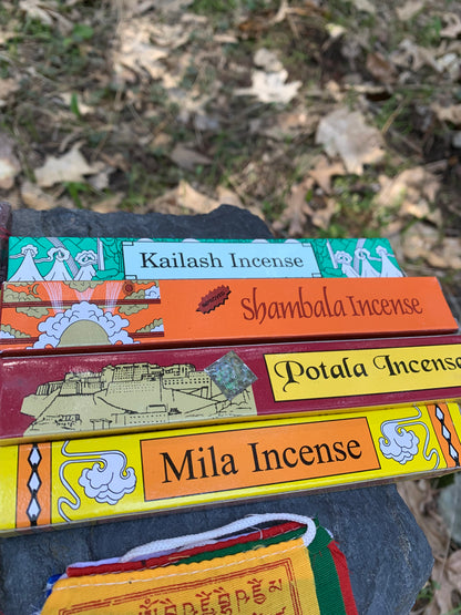 Tibetan Himalayan Incense and Prayer Flag Collection