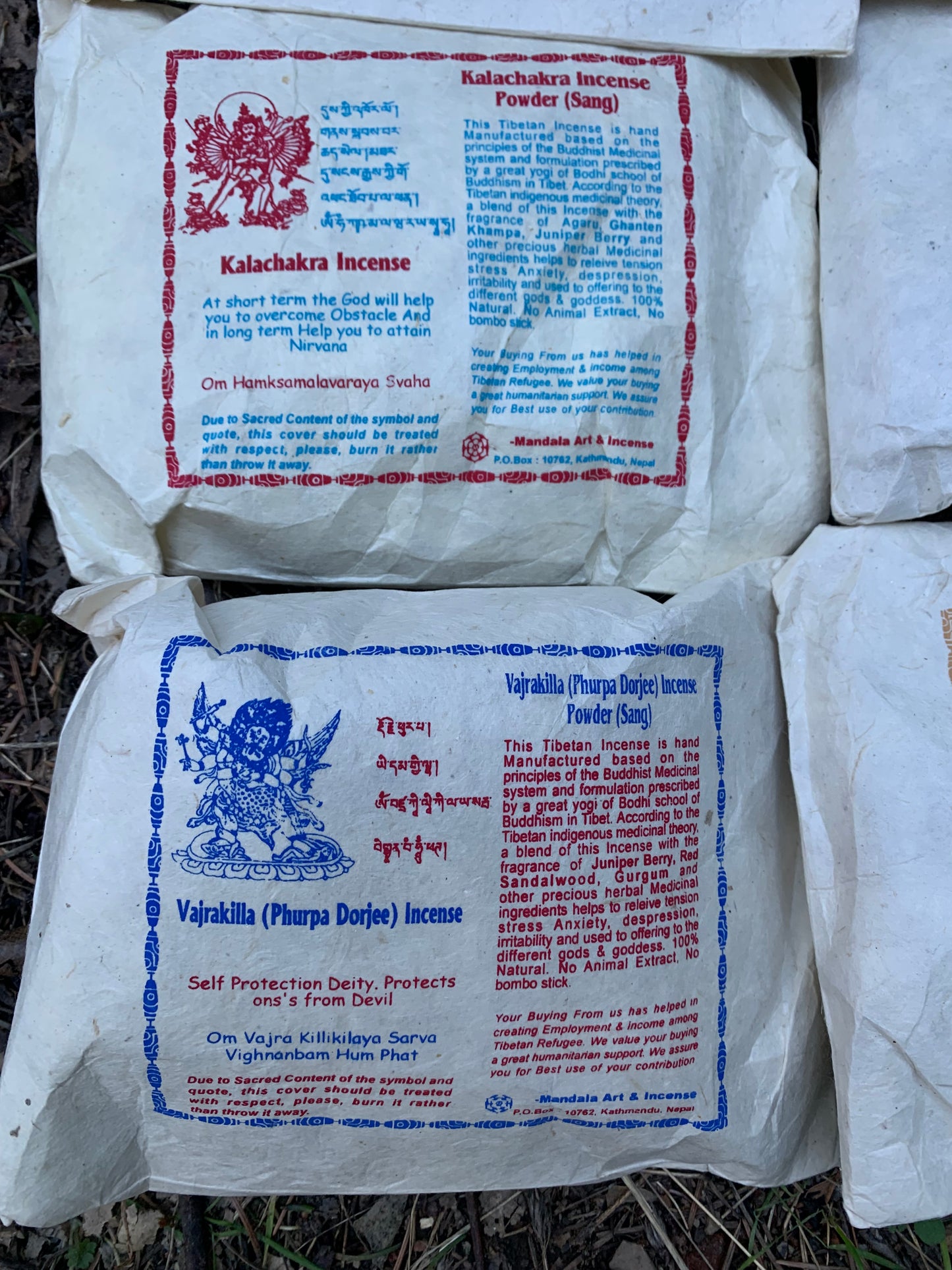 Tibetan Himalayan Incense Powders