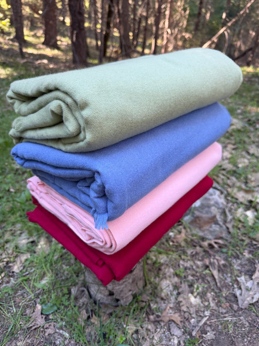 Extra Soft Himalayan Wool Throw Blanket - Limited Artisan Blanket from the Everest Highlands