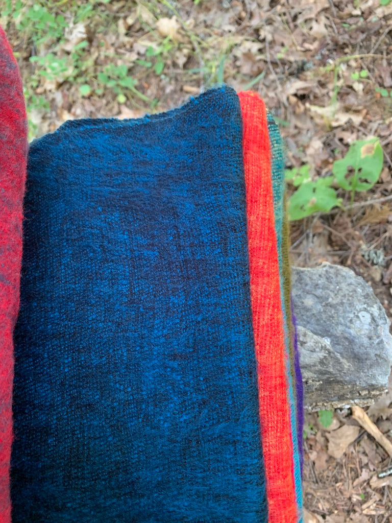 Handwoven yak wool scarf made in Nepal