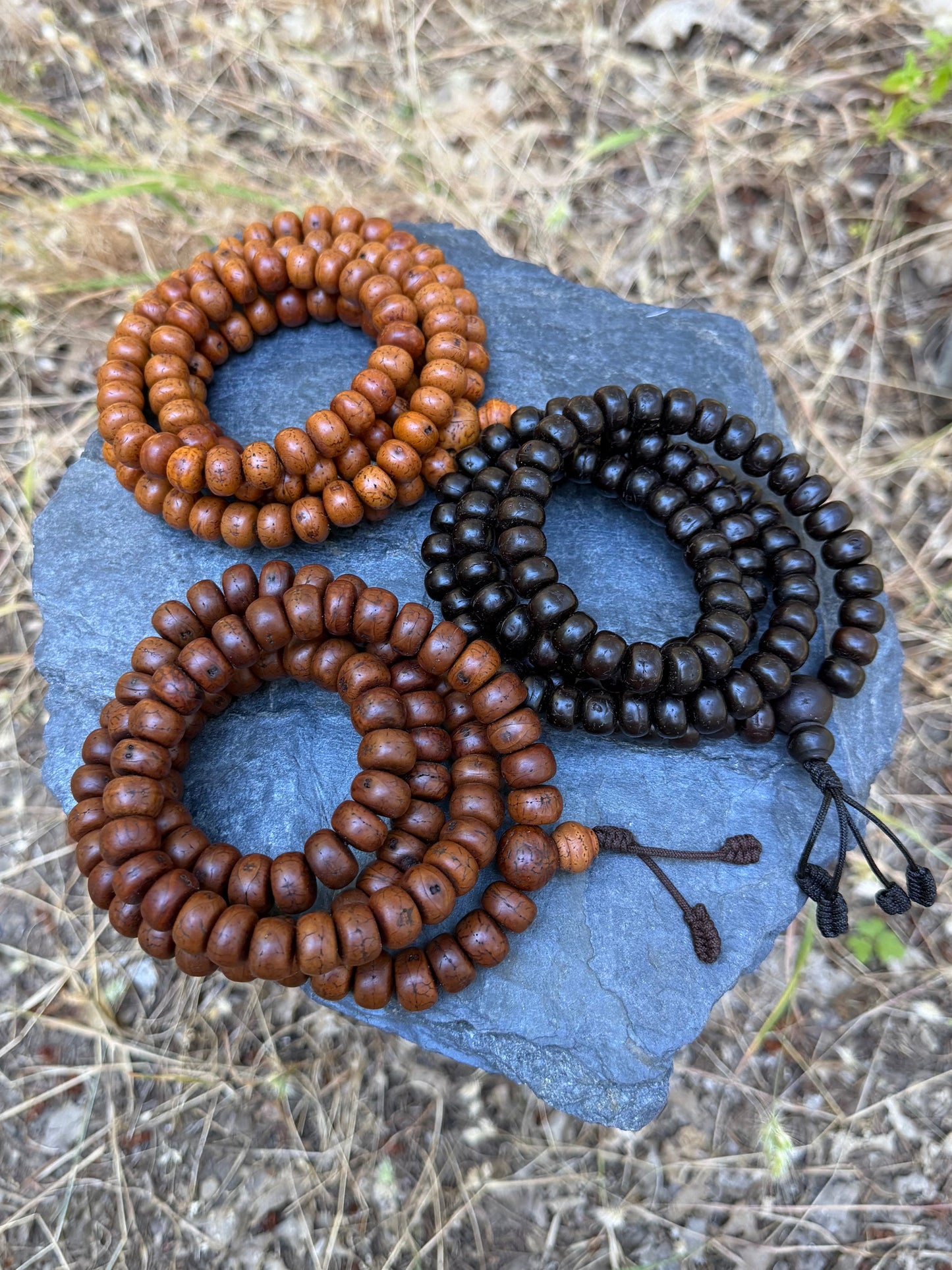 bodhi seed mala necklace collection from nepal