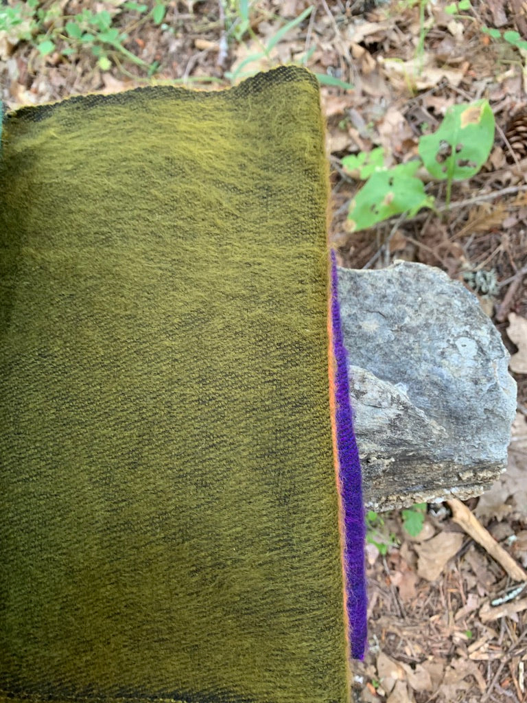 Multicolor Nepal yak wool winter scarf