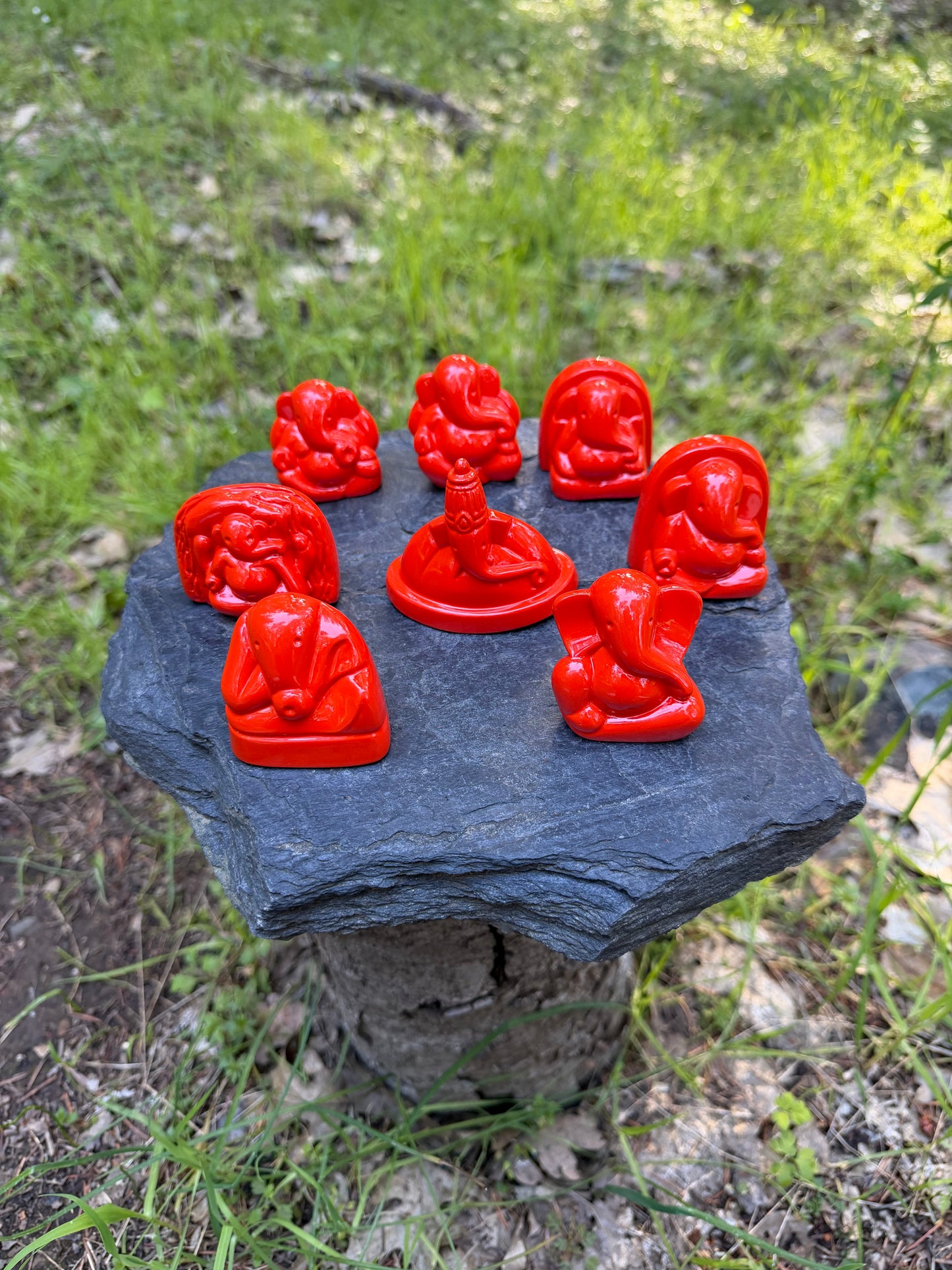 Ashtavinayak Ganpati Set - 8 Sacred Forms of Lord Ganesha | Mini Ganesh Murti Collection
