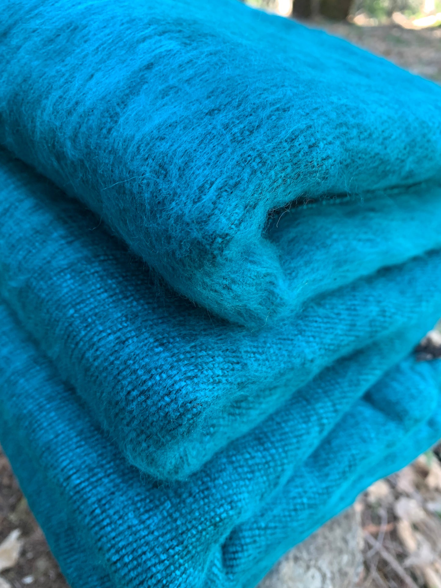 Himalayan Yak Wool Blanket - Aqua