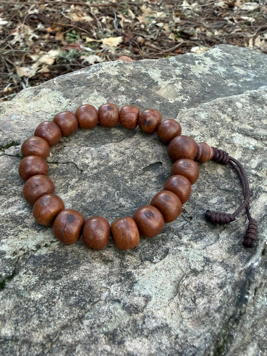 Special Dark Bodhi Seed Bracelet – Himalayan Meditation Wrist Mala