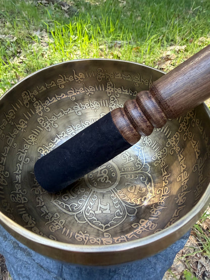 Tibetan OM Lotus | Authentic Himalayan Singing Bowl